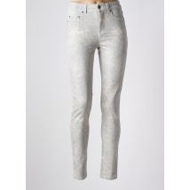 SUMMUM - Pantalon slim gris en coton - Femme - Taille 34 - Modz