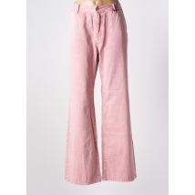 BLUE DAZE - Pantalon flare rose en coton - Femme - Taille 42 - Modz