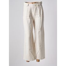SEE U SOON - Pantalon 7/8 beige en coton - Femme - Taille 38 - Modz