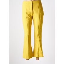 MALIPARMI - Pantalon 7/8 jaune en polyester - Femme - Taille 36 - Modz