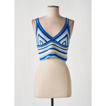 ONLY - Pull bleu en coton - Femme - Taille 38 - Modz