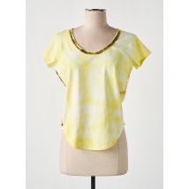 IMPREVU - T-shirt jaune en coton - Femme - Taille 40 - Modz