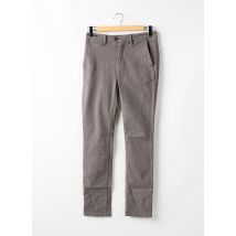 TELERIA ZED - Pantalon chino marron en coton - Homme - Taille W31 - Modz