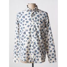 MCS - Chemise manches longues bleu en coton - Homme - Taille M - Modz