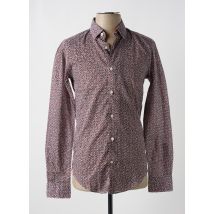 HUGO BOSS - Chemise manches longues marron en coton - Homme - Taille S - Modz