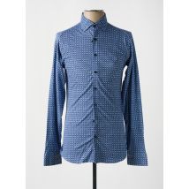 DESOTO - Chemise manches longues bleu en coton - Homme - Taille XS - Modz