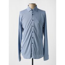 DESOTO - Chemise manches longues bleu en coton - Homme - Taille M - Modz