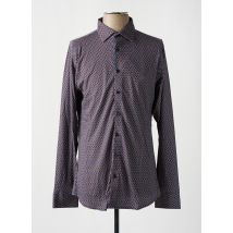 DESOTO - Chemise manches longues marron en coton - Homme - Taille XXL - Modz