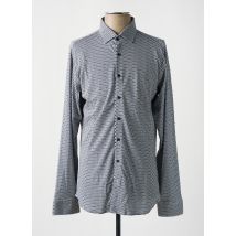 DESOTO - Chemise manches longues bleu en coton - Homme - Taille M - Modz
