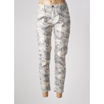 CONFIDENCE CACHEMIRE - Pantalon 7/8 beige en coton - Femme - Taille 40 - Modz