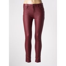 CONFIDENCE CACHEMIRE - Pantalon slim rouge en coton - Femme - Taille 42 - Modz