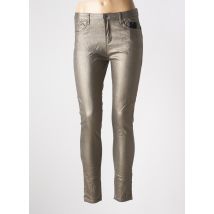 CONFIDENCE CACHEMIRE - Pantalon slim gris en coton - Femme - Taille 40 - Modz