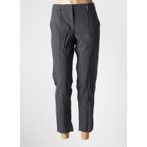 PANICALE - Pantalon 7/8 gris en laine vierge - Femme - Taille 40 - Modz