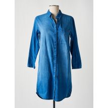 HAPPY - Robe courte bleu en lin - Femme - Taille 38 - Modz
