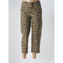 INTUITION - Jeans coupe droite beige en coton - Femme - Taille 36 - Modz