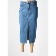 TIFFOSI - Jupe mi-longue bleu en coton - Femme - Taille 36 - Modz
