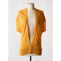 TRAMONTANA - Gilet manches courtes jaune en viscose - Femme - Taille 40 - Modz