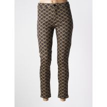 CHIC & JEUNE - Pantalon 7/8 marron en coton - Femme - Taille 36 - Modz