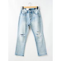 F.A.M. - Jean coupe Mom bleu en coton - Femme - Taille W31 - Modz