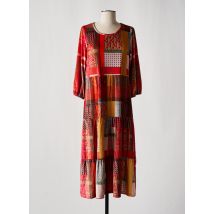 CAP JULUCA - Robe longue orange en polyester - Femme - Taille 40 - Modz