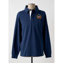 SERGE BLANCO - Polo bleu en coton - Homme - Taille M - Modz