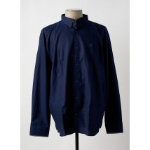 SHILTON - Chemise manches longues bleu en coton - Homme - Taille 4XL - Modz