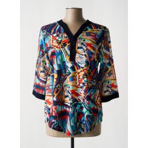 ELEANE - Blouse bleu en coton - Femme - Taille 42 - Modz
