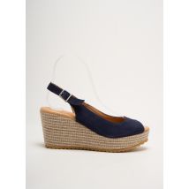 RAQUEL PEREZ - Sandales/Nu pieds bleu en cuir - Femme - Taille 40 - Modz