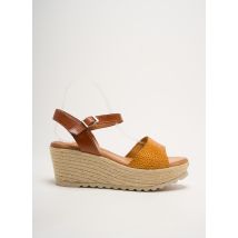 RAQUEL PEREZ - Espadrilles jaune en cuir - Femme - Taille 41 - Modz
