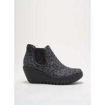 FLY LONDON - Bottines/Boots gris en cuir - Femme - Taille 36 - Modz