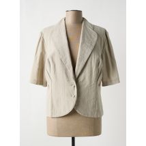 DEVERNOIS - Blazer beige en coton - Femme - Taille 48 - Modz