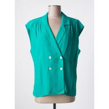 KING LOUIE - Chemisier vert en viscose - Femme - Taille 44 - Modz