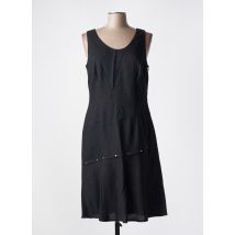 INITIATIVE - Robe mi-longue noir en lin - Femme - Taille 42 - Modz