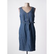 INITIATIVE - Robe mi-longue bleu en lin - Femme - Taille 42 - Modz