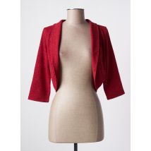 ELEONORA AMADEI - Boléro rouge en polyester - Femme - Taille 38 - Modz