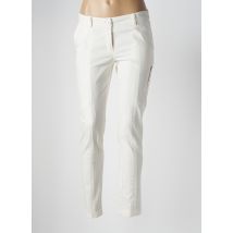 ELEONORA AMADEI - Pantalon 7/8 beige en coton - Femme - Taille 36 - Modz