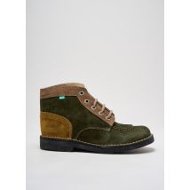 KICKERS - Bottines/Boots vert en cuir - Femme - Taille 40 - Modz