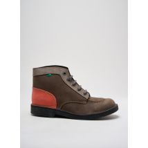 KICKERS - Bottines/Boots marron en cuir - Femme - Taille 40 - Modz