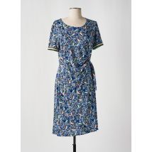 GEVANA - Robe mi-longue bleu en polyester - Femme - Taille 44 - Modz