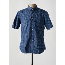CAMEL ACTIVE - Chemise manches courtes bleu en coton - Homme - Taille L - Modz