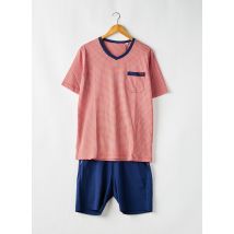 LEON & LEONIE - Pyjama orange en coton - Homme - Taille 40 - Modz