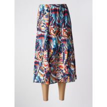 ELEANE - Jupe mi-longue bleu en polyester - Femme - Taille 58 - Modz