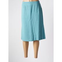 GEVANA - Jupe mi-longue bleu en viscose - Femme - Taille 44 - Modz