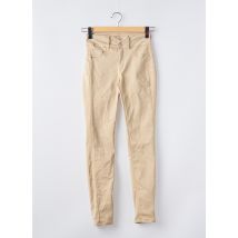 ONE SIZE FILTS ALL - Pantalon slim beige en coton - Femme - Taille TU - Modz