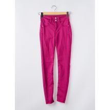 ONE SIZE FILTS ALL - Pantalon slim rose en coton - Femme - Taille TU - Modz