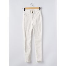ONE SIZE FILTS ALL - Pantalon slim blanc en coton - Femme - Taille TU - Modz