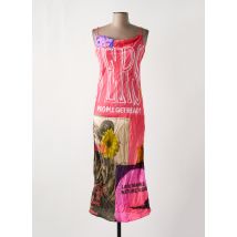DESIGUAL - Robe longue rose en viscose - Femme - Taille 40 - Modz