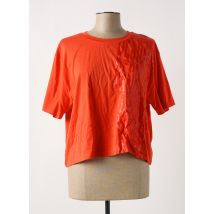DESIGUAL - T-shirt orange en coton - Femme - Taille 44 - Modz