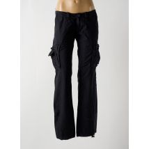 LE TEMPS DES CERISES - Pantalon cargo noir en coton - Femme - Taille W24 - Modz