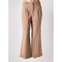 GUESS - Pantalon flare beige en lyocell - Femme - Taille 40 - Modz